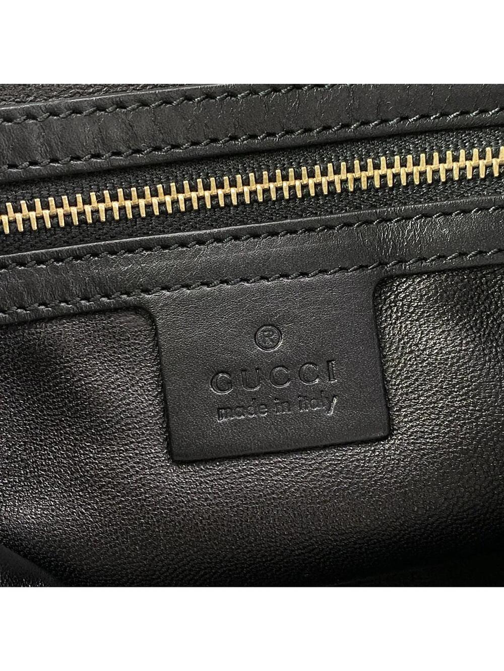 Gucci Craft Brown Black Unborn Calf #285692G12B - Picture 9 of 15